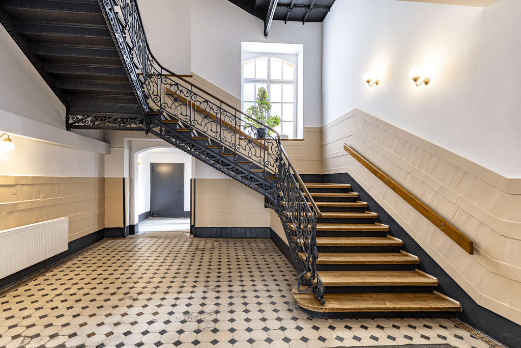 Ehemalige Textilfabrik am Fachmarktzentrum in den Plagwitzer Höfen